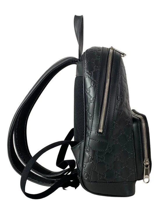 GUCCI Guccissima 450967 Black Leather Backpack main image 5